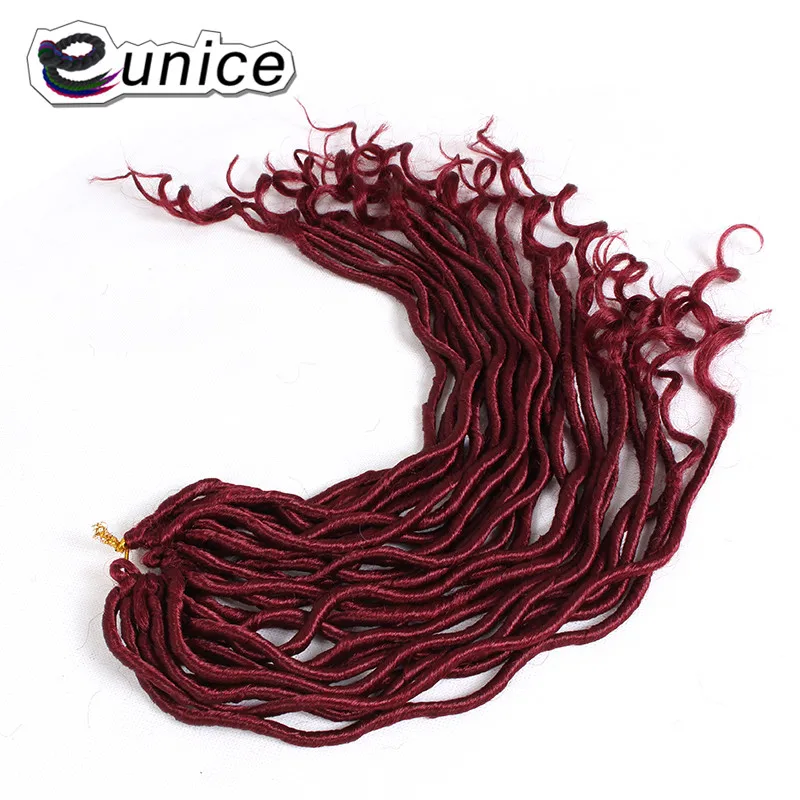 Faux Locs Curly Heat Resistant Synthetic Hair Extensions (78)