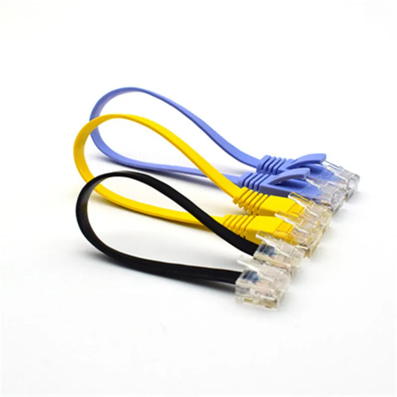 

Six types of flat network cable computer router CAT6 flat line flat network jumper TYJ003