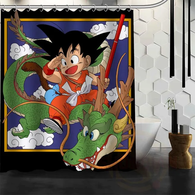 Buy Best Nice Custom Dragon Ball Z Goku Shower Curtain