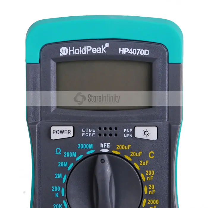 HoldPeak HP4070D мини цифровой мультиметр Измеритель сопротивления измеритель емкости