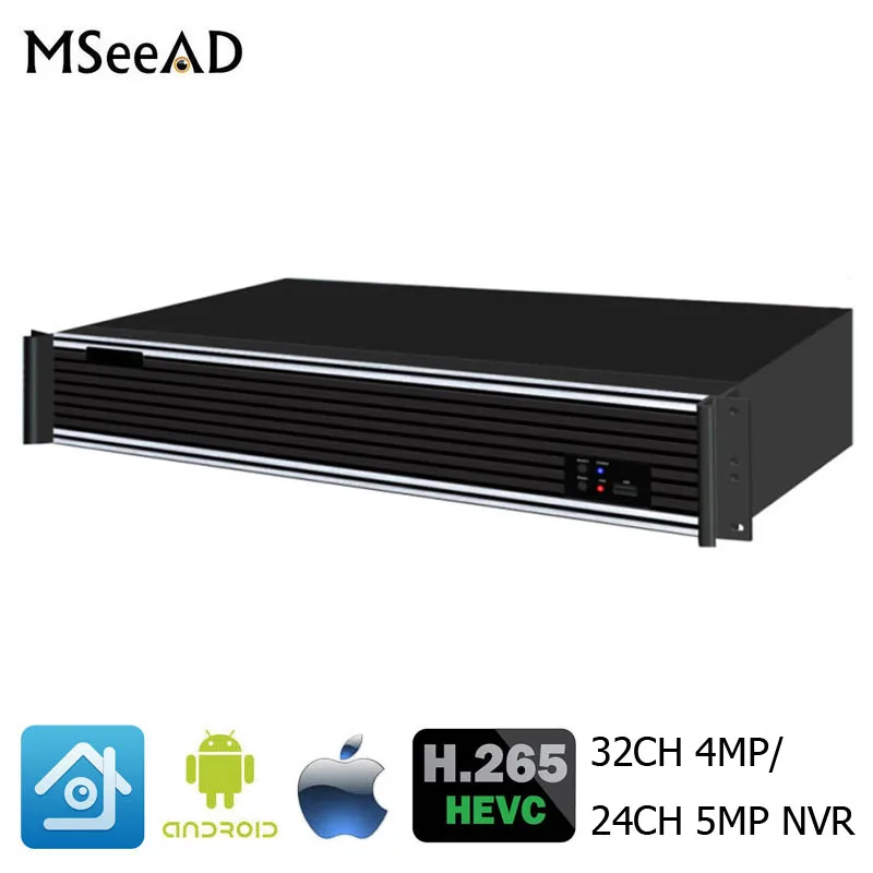

4K Output HI3536 32CH 4MP CCTV NVR Recorder H.265/H.264 32CH 4MP/24CH 5MP Network Video Recorder 4 SATA Ports ONVIF Email Alert