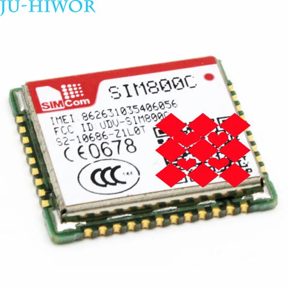 

SIM800C 24M Standard Version With Bluetooth Quad-band GSM/GPRS Module Voice SMS And Data Transmission For Arduino