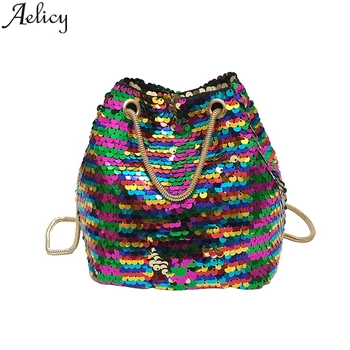 

Aelicy 2019 large-capacity Fashion Sequins Ladies Shoulder Bag Fashion Messenger Bag Crossbody Bags For Women Black