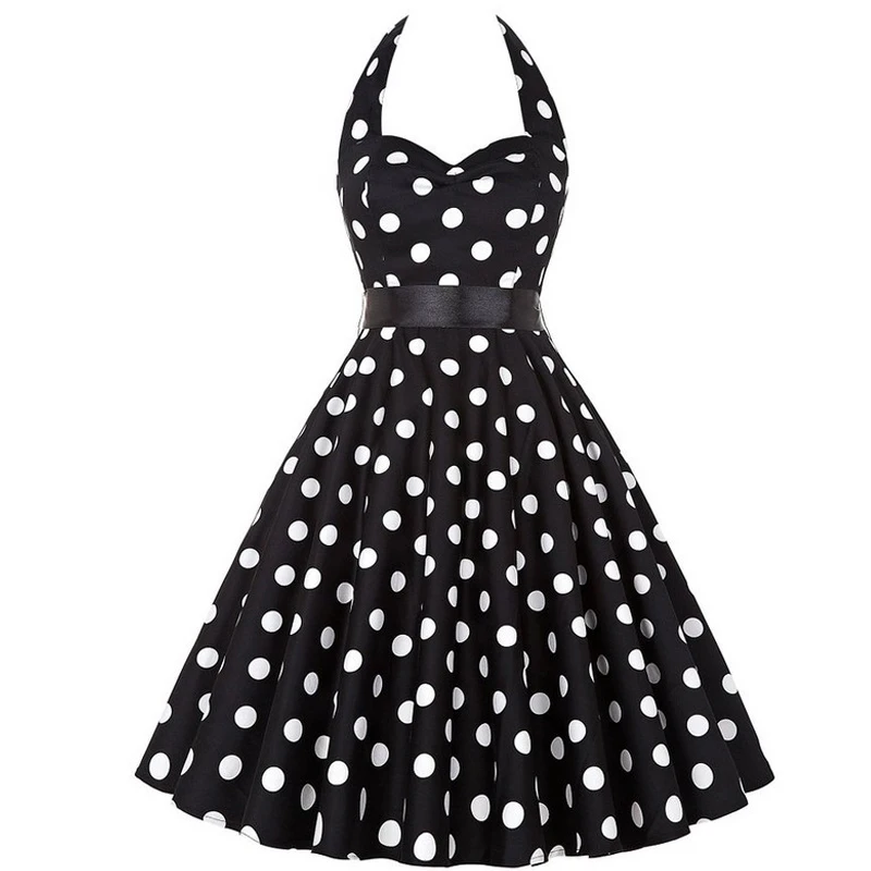 retro dress polka dot