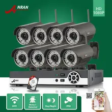 ANRAN 8CH NVR Onvif 1080P Outdoor 78 IR Wireless Network Security WIFI IP CCTV Camera Video Surveillance System 3TB