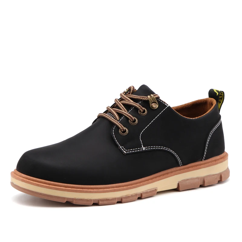 Achat Chaussures Hommes Printemps Plate Forme Hommes Outillage de Chaussures D affaires Décontractée Rétro Grande Taille Dentelle up Chaussures De Marque Hommes De Luxe 2018