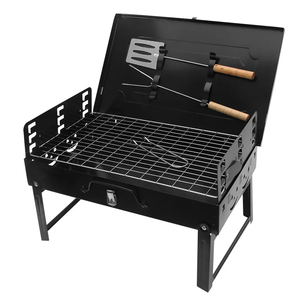 

Portable Folding BBQ Barbecue Camping Grill With Tools For Travel Picnic Camping Bbq Barbecue Foldable Grill For Outdoor