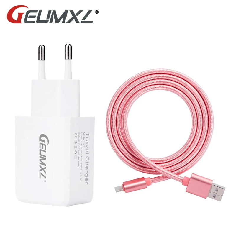 

GEUMXL Alloy Interface 2.4A Android Micro USB Cable For Samsung Galaxy S7 S6 Edge S5 Note 5 4 Fast Data Sync Charging Cable