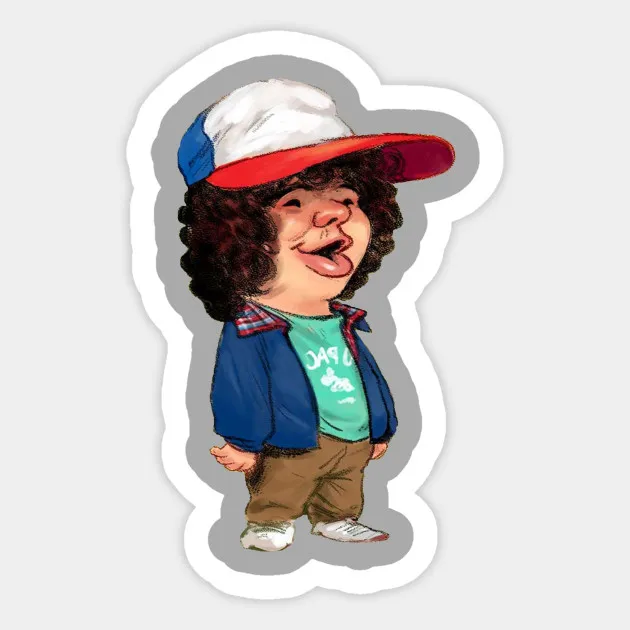 

1Pcs Stranger Things Toothless Stranger Sticker Beautiful Waterproof For Laptop Car Skateboard Luggage Guitar Furnitur Sticker