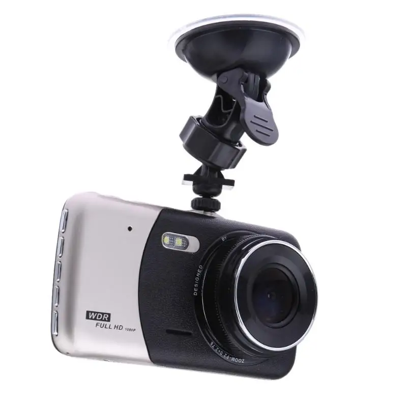 

4" 1080P FHD Car DVR with Two Cameras Auto Digital Video Recorder Rearview Dash Cam Automotive Dual Lens Night Vision Camcorder