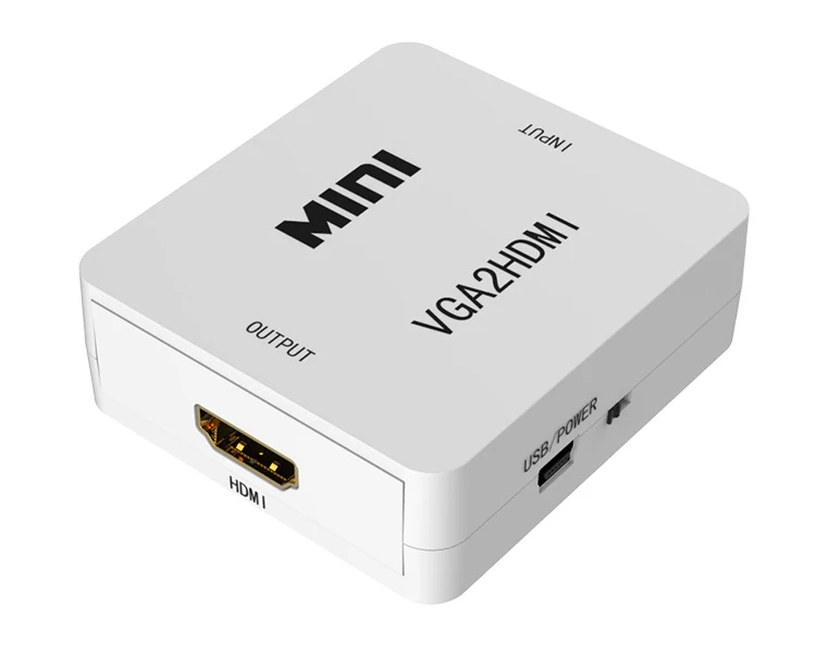 Новый HD Mini 1080 P VGA к HDMI разъем адаптера VGA 2 HDMI конвертер с аудио для ПК ноутбука к HDTV проектору