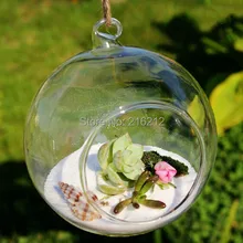 Новое поступление Боросиликатного Стекло Висячие Ваза& настольная Вазы дома деко прозрачный Диаметр 6 см