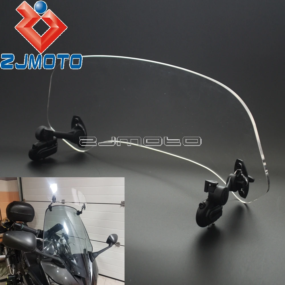 Fumée KIMISS Pare-brise de Moto Universel Écran de vent Réglable de Moto en Plastique,Déflecteur dair de Spoiler de Pare-brise Fumée KIMISS Pare-brise de Moto Universel Écran de vent Réglable de Moto en Plastique,Déflecteur dair de Spoiler de Pare-brise