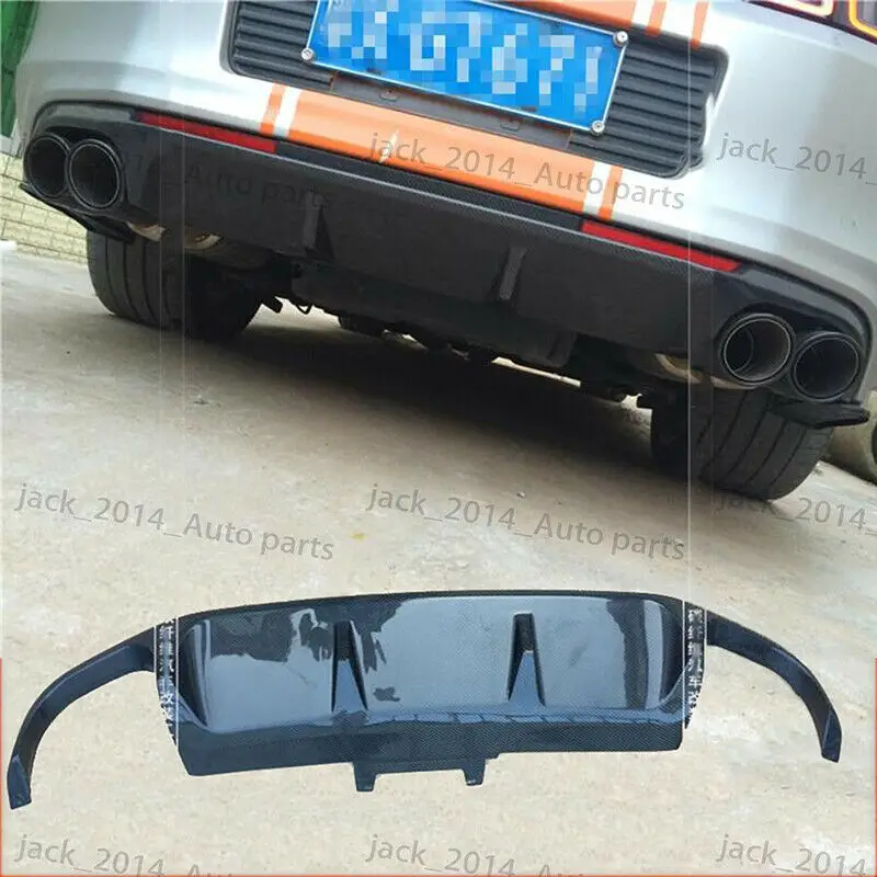 

Real Carbon Fiber Rear Bumper Lip Diffuser Fit for 2010 2011 2012 Ford Mustang
