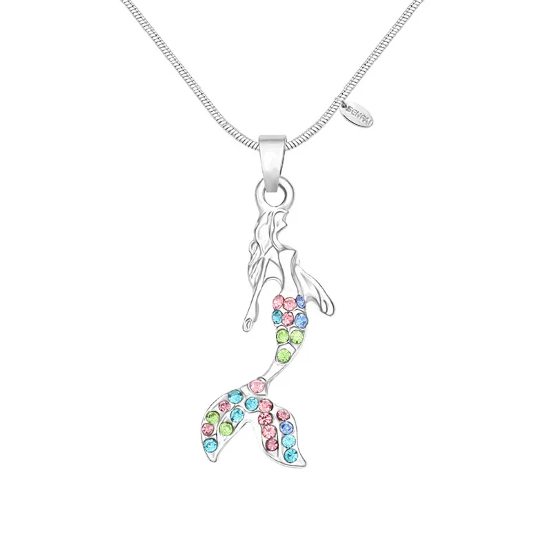 

Senfai Fashion Jewelry Women Beautiful Mermaid Pendant Necklaces Best Birthday Gift Girls Valentine's Day Present Choker