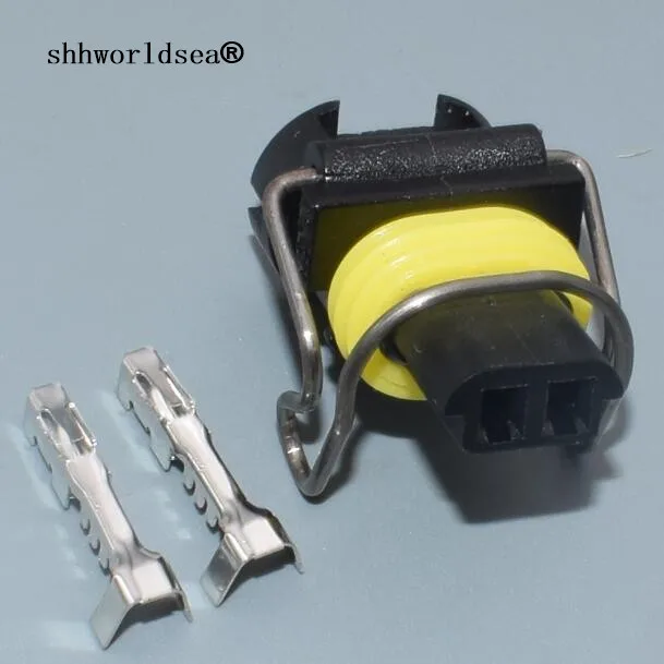 

shhworldsea 2 pin AUTO Caterham car electrical nozzle plug auto waterproof female wire harness connector for Excavator Carter