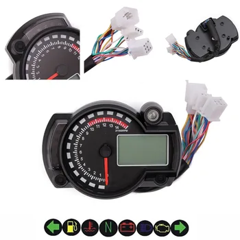 

Colors 15000rpm Motorcycle Universal LCD Digital Speedometer Tachometer Odometer