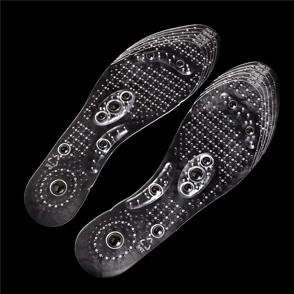 1Pair 27cm Massage Insoles Breathable Shoes Pad Acupoint