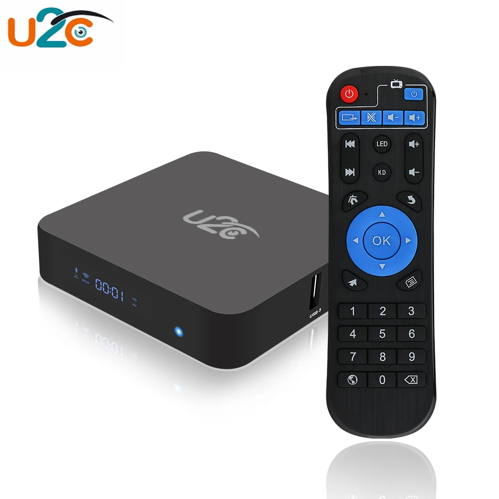 

U2C Z - TURBO TV Box Support 2.4 / 5.8GHz WiFi Bluetooth 4.0 Android 7.1 3G ROM 16G RAM Amlogic S912 CPU Set Top Box