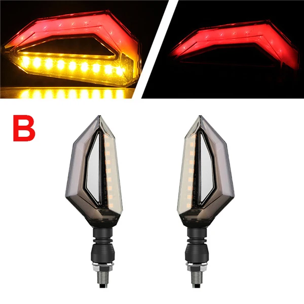 Универсальный clignotant moto led 12 V moto rcycle индикатор поворота для suzuki gsf triumph tiger 1050 yamaha raptor 700 - Цвет: 2 Pieces B Red