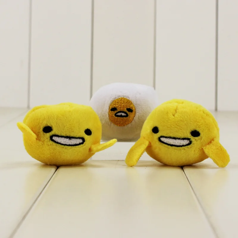 14 см ленивый Gudetama Яйцо Брелок Стручок гороха брелок с 3 милые различных кукол в это kawaii милые ленивый Gudetama яйцо брелок в подарок