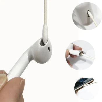 

1/2 Packs Cotton Swab Cleaning Tools For iPhone Samsung Huawei Charging Port Wireless Headphones Hole Cleaner Phone Repair Tools