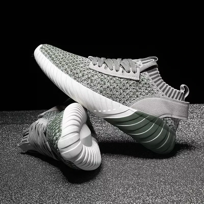 

Msfair 2019 Summer Breathable Mesh Sport Shoes For Men Athletic Walking Mens Sneakers Antiskid and wear-resistant Man Brand