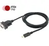 Adaptateur série USB type-c vers DB9 RS232, câble convertisseur avec puce FTDI, 6ft, compatible avec windows 10/8/7/XP/Android/Mac/Linux/Vista ► Photo 1/6