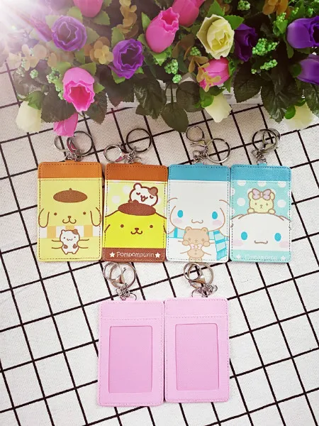 Pom Purin Fashion oroll модная аниме PU карточка для связки ключей брелок для ключей монета держатель для ключей подвеска унисекс подарки на день рождения Новинка