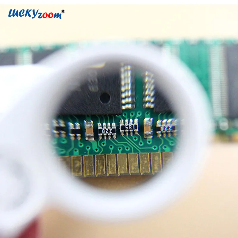 Ручной 40X мини светодиодный светильник Luckyzoom увеличительное стекло складное