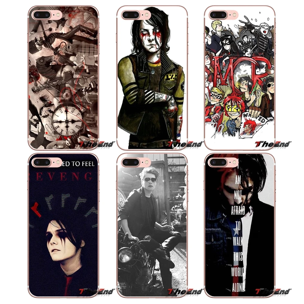 

Gerard Way My Chemical Romance MCR Soft Case For Apple iPhone X 4 4S 5 5S SE 5C 6 6S 7 8 Plus 6Plus 7plus 8plus Fundas Coque