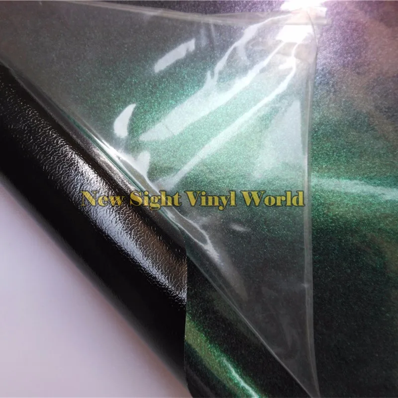 3 слоя фиолетового зеленого глянцевого жемчуга фотокатушка без пузырьков для