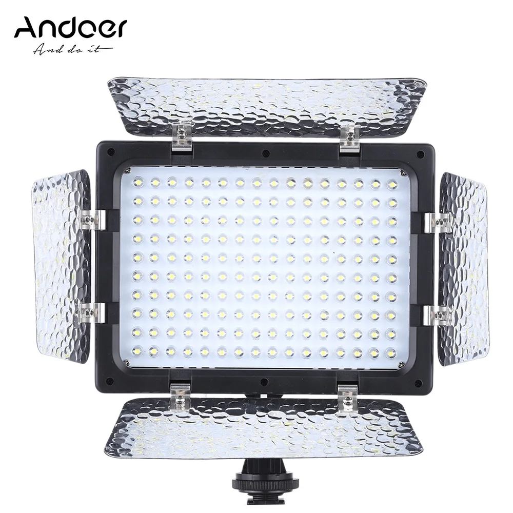 

Andoer Photography Light Lamp Panel 6000K 160 LEDs lamp Video for Canon Nikon Pentax Sony Olympus DSLR Camera Camcorder