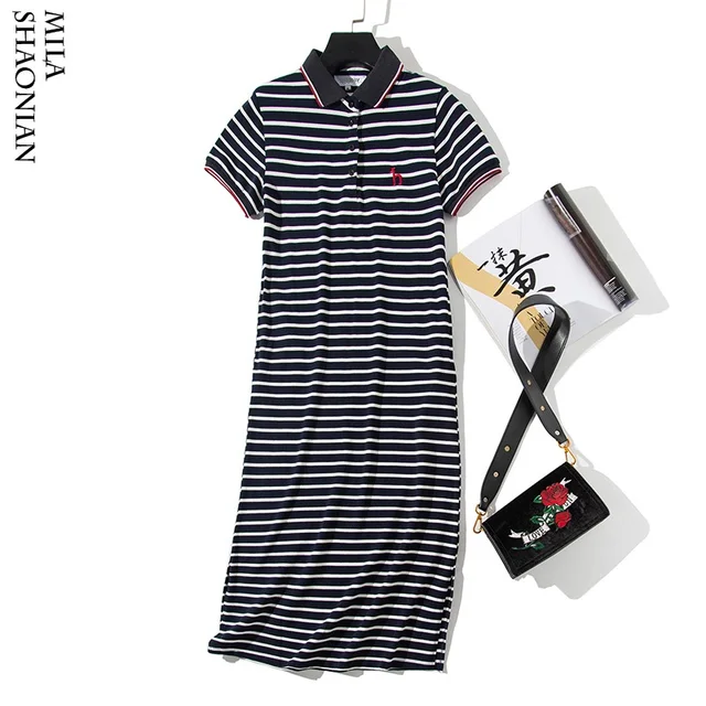 plus size striped t shirt dress