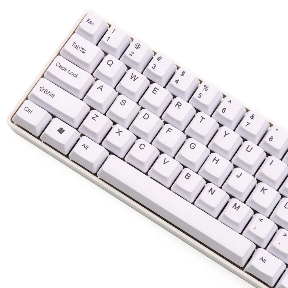 Белый oem pbt keycap краситель подложка совместима с gh60 dz60 mac ключами|Клавиатуры| |