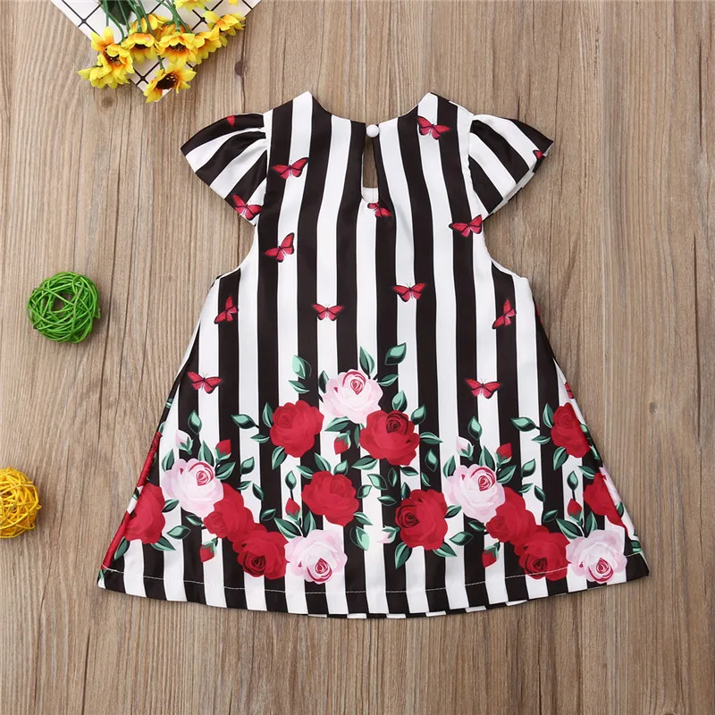 1-5T Pretty Toddler Kids Baby Girl Dress Cartoon Floral Tutu Party Princess Dress Cute Style Summer Sundress Girls Clothes 1-5T Pretty Toddler Kids Baby Girl Dress Cartoon Floral Tutu Party Princess Dress Cute Style Summer Sundress Girls Clothes