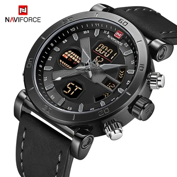 

NAVIFORCE Waterproof Mens Watches Top Brand Luxury Army Military Sport Watch Men Fashion LED Analog Digital Quartz Wrist watches
