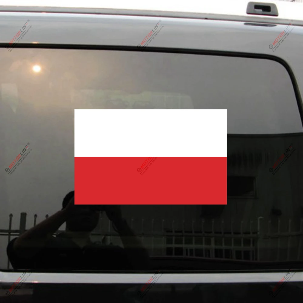 

Poland Flag Polska Polish Decal Sticker Car Vinyl Reflective Glossy pick size