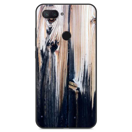 Чехол с изображением деревянного камня для Xiaomi Mi 8 Lite, мягкий чехол s для Xiaomi Mi 8 Lite, задняя крышка для Xiaomi Mi 8 Lite, fundas - Цвет: A3