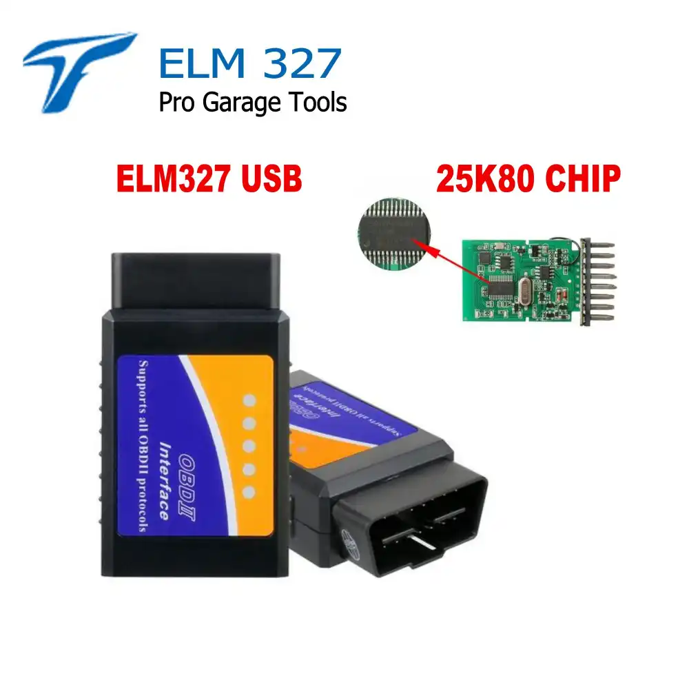 2018 Новый ELM327 USB V1.5 25K80 ELM 327 Поддержка всех интерфейс OBD2 OBDII протоколы