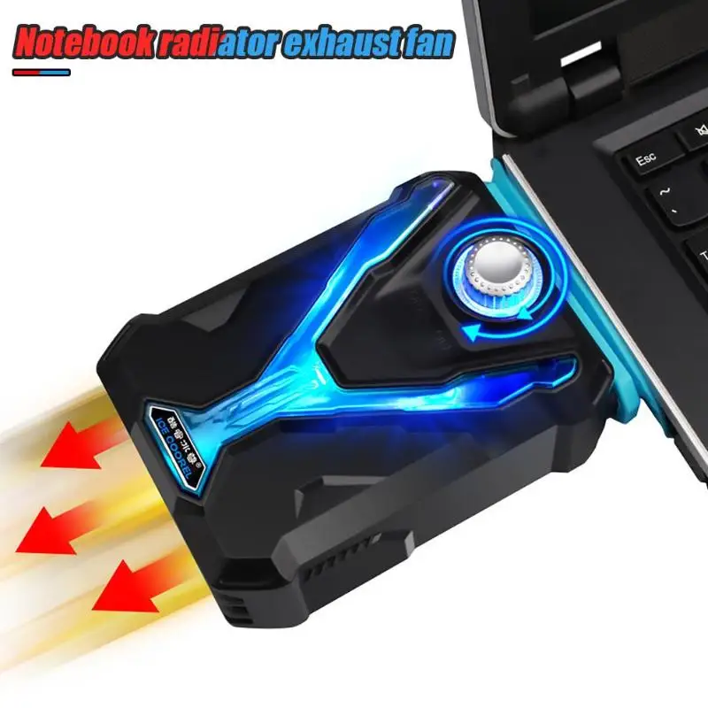 

ICE COOREL F1 Portable Suction Type Notebook Laptop Cooler USB Air External Extracting Cooling Pad Ventilation Fan for Game Book