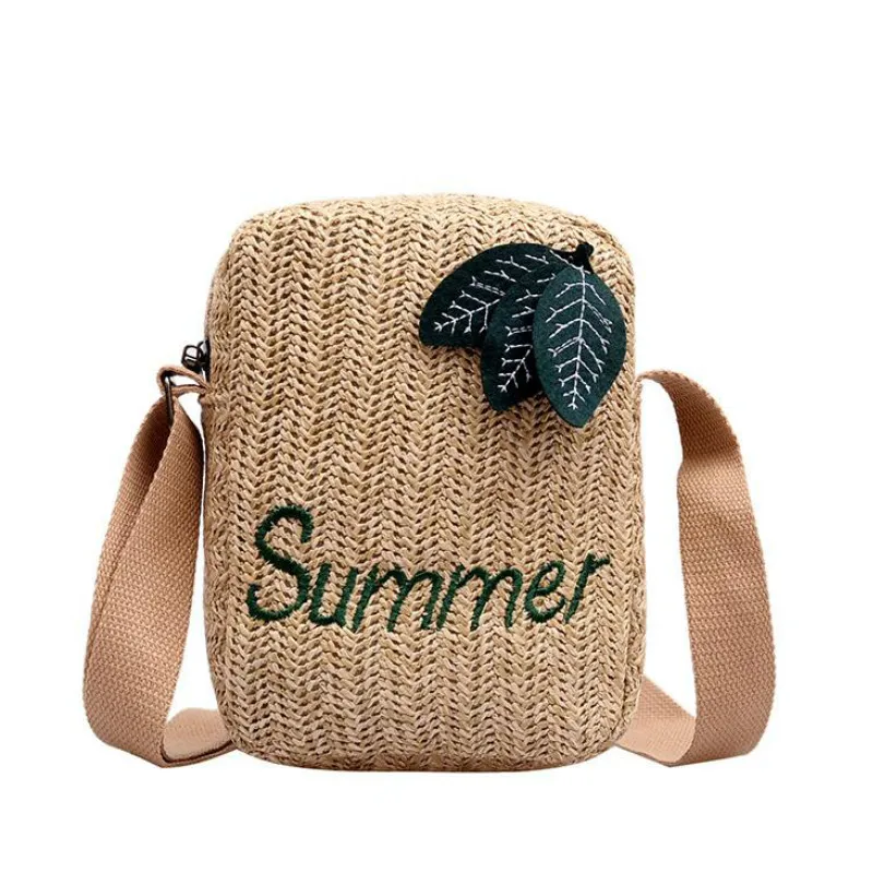 

Small Crossbody Straw Bags for Women Summer Shoulder Bag Handbags 2019 Fashion Small Square Bag bolsa feminina