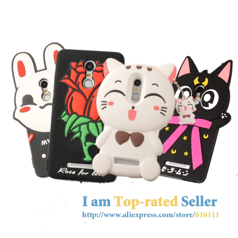 

For Xiomi RedMi Note 4 Case Cute 3D Luna Cat Rose Beard Cat Camellia Silicon Cover For Xiaomi Redmi Note 4 Pro Phone Case