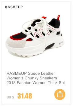 RASMEUP Genuine Leather Mesh Women Platform Sneakers Fashion Brand Women's Chunky Shoes Woman Dad Trainers Lady Footwear