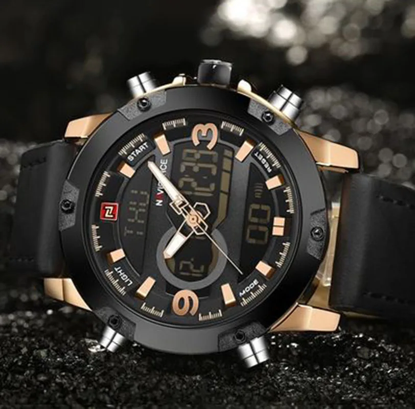 174 yejingjin Naviforce воротник Xiang 9097 multi-function Спортивные водостойкие часы электронные