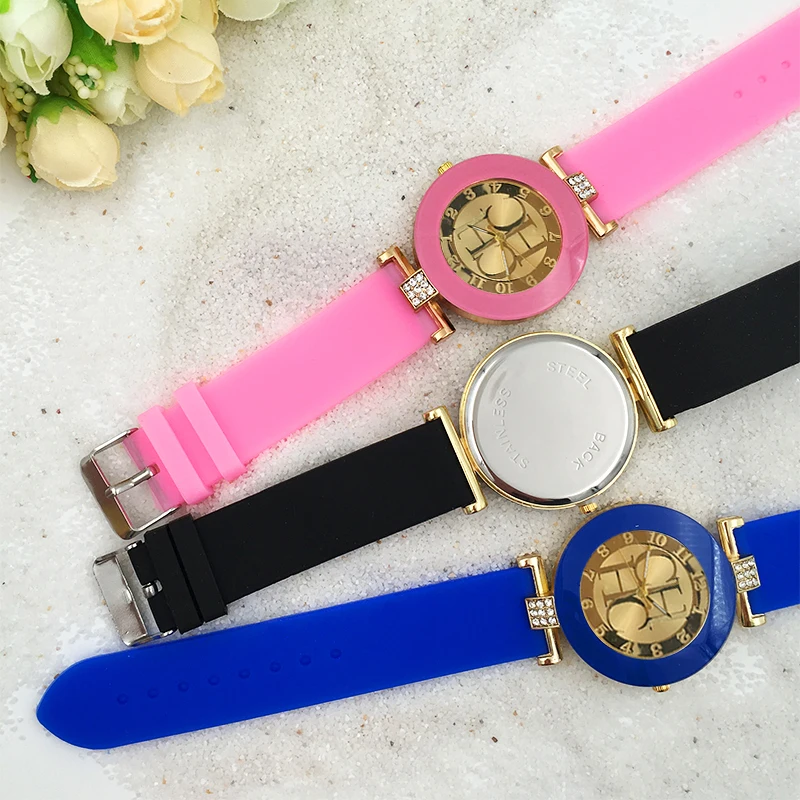 Новинка 2019 года Элитный бренд повседневное повседневные часы для женщин спортивные силиконовые часы Relogios Feminino Золотые женские наручные