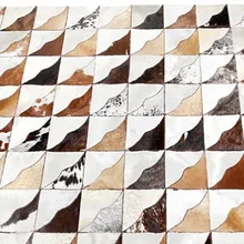 Модный художественный ковер Натуральная Воловья Кожа Пол Цена ковер