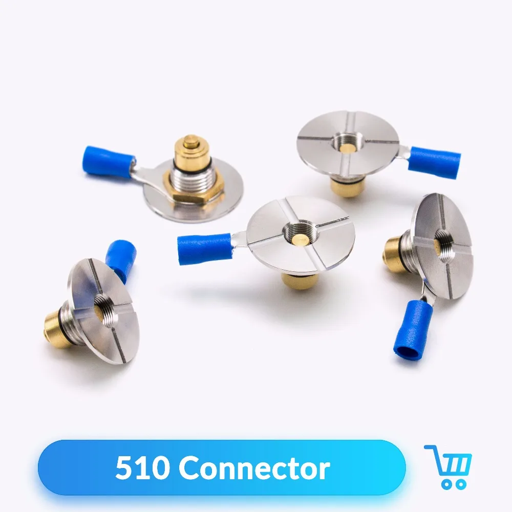 

Quartz Banger 5pcs/lot 510 Connector with Floating Pin for 510 Thread Box Mod Vape Adaptor DIY Tools E Cigarette Accessories