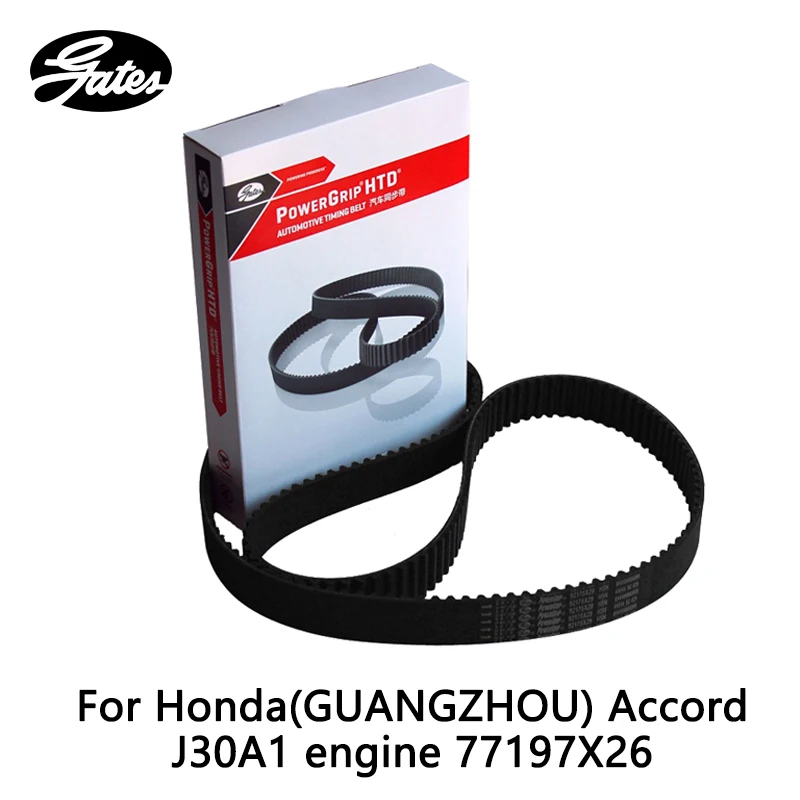 

Gates Timing Belt For Honda(GUANGZHOU) Accord J30A1 engine MDX 3.5 (2000-2006) 77197X26 auto part
