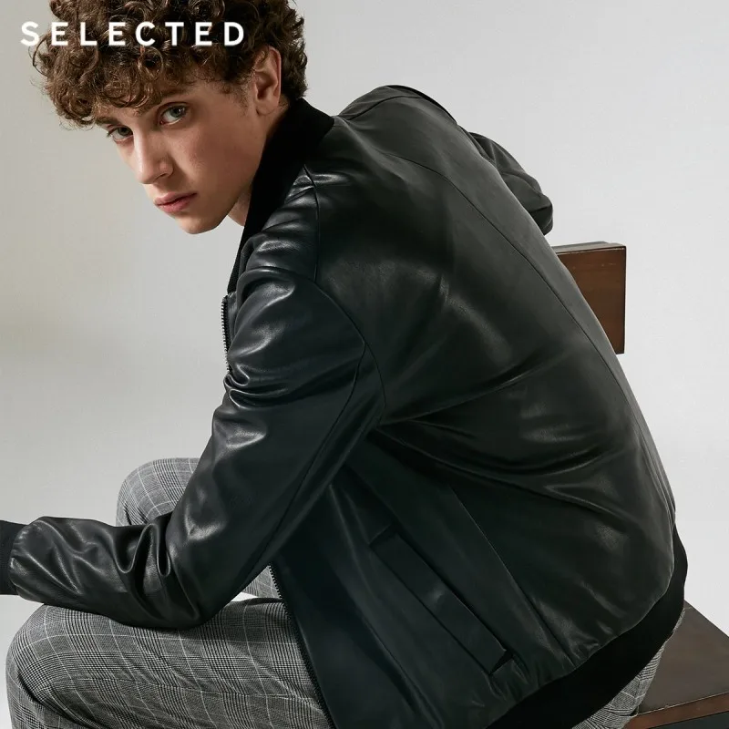 

SELECTED new men spliced baseball collar casual zipper jacket S|4183P3505